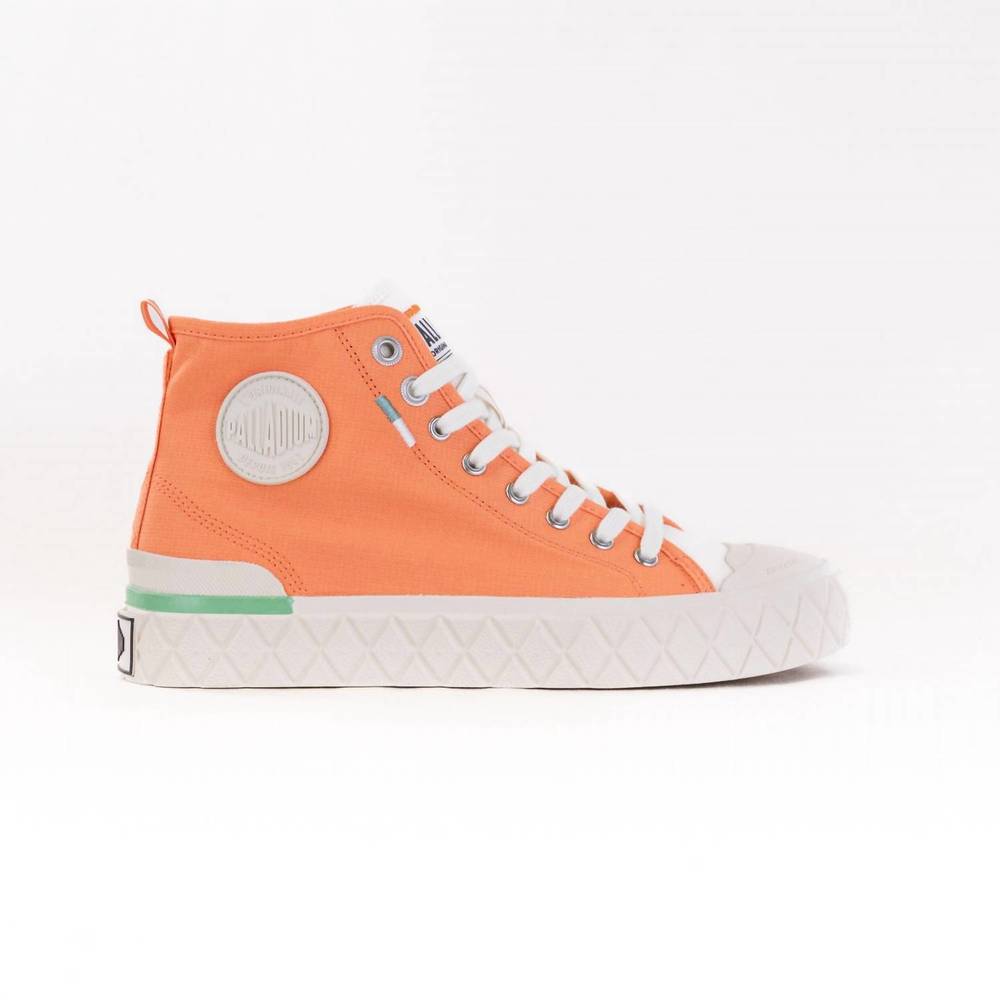 NEW PALLADIUM women's palla ace chukka organic sneakers in sunstone orange